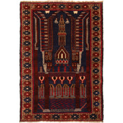 Small Prayer Carpet 2' 9" x 4' 1" - No. AL24082