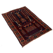 Small Prayer Carpet 2' 9" x 4' 1" - No. AL24082