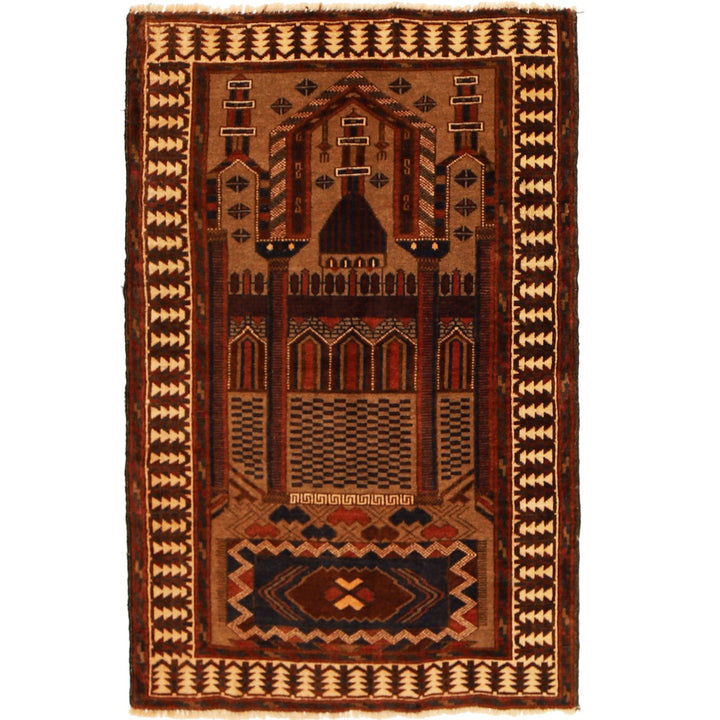Small Prayer Carpet 2' 10" x 4' 4" - No. AL96482