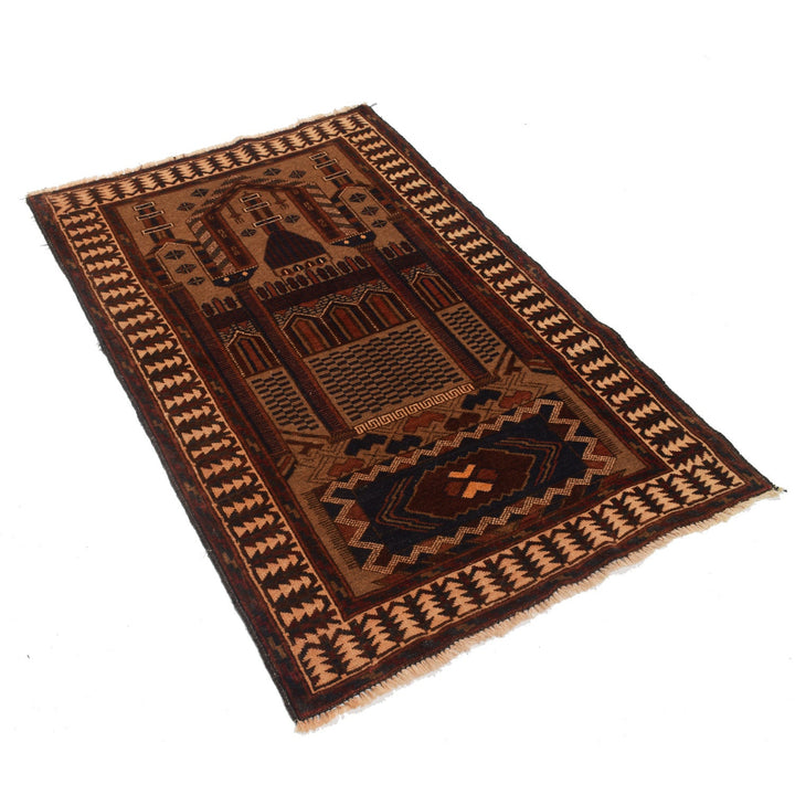 Small Prayer Carpet 2' 10" x 4' 4" - No. AL96482