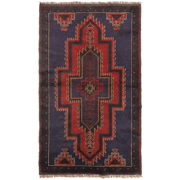 Traditional Baloch Rug 2' 9" x 4' 9" - No. AL15780
