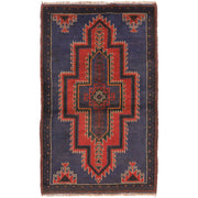Traditional Baloch Rug 2' 9" x 4' 8" - No. AL67667