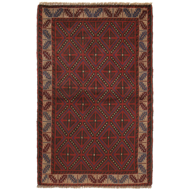 Traditional Baloch Rug 2' 8" x 4' 7" - No. AL83495