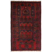 Handmade Prayer Rug 3' 1" x 5' 0" - No. AL48649