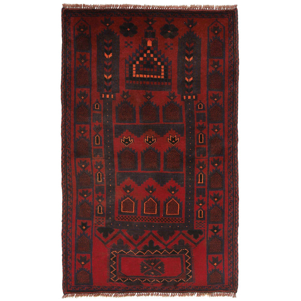 Handmade Prayer Rug 3' 1" x 5' 0" - No. AL48649
