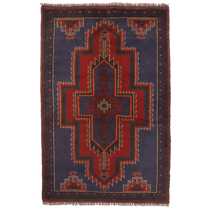 Traditional Baloch Rug 2' 8" x 4' 7" - No. AL94400