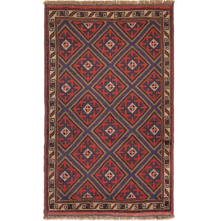Traditional Baloch Rug 2' 12" x 4' 9" - No. AL88624