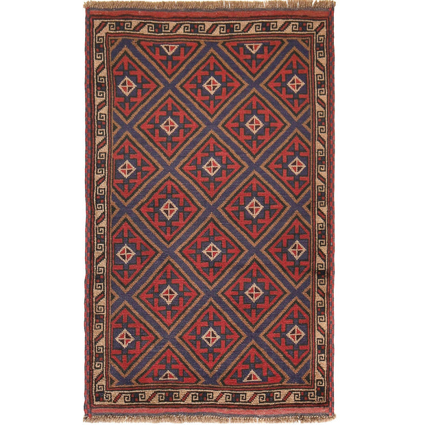 Traditional Baloch Rug 2' 12" x 4' 9" - No. AL88624