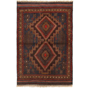 Hand Knotted Baluchi Rug 3' 0" x 4' 5" - No. AL11413