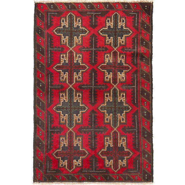 Red Baluchi Rug 2' 11" x 4' 7" - No. AL23299