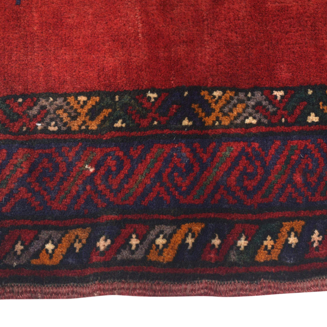 Red Baluchi Rug 3' 1" x 3' 10" - No. AL70554