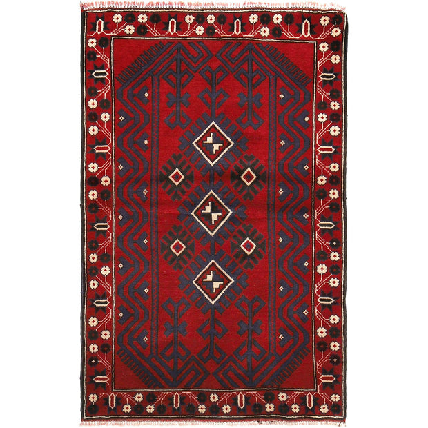 Traditional Baloch Rug 2' 11" x 5' 0" - No. AL33823