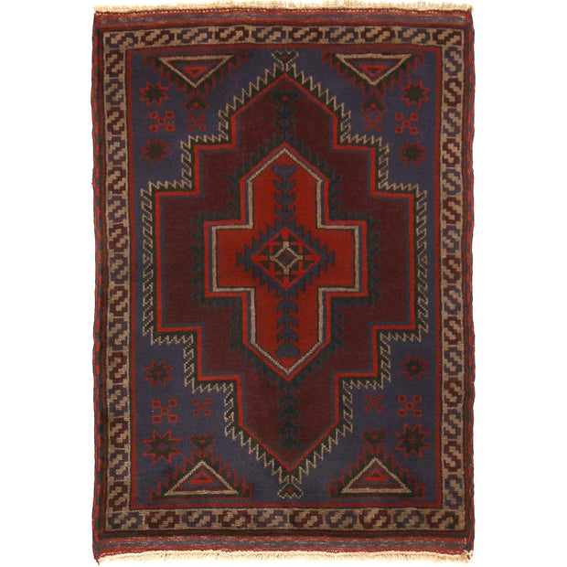Traditional Baloch Rug 2' 11" x 4' 4" - No. AL51245