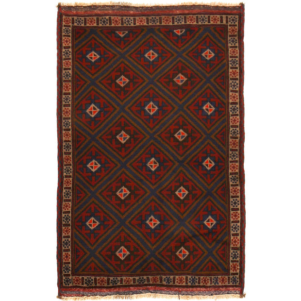 Traditional Baloch Rug 3' 3" x 4' 10" - No. AL20211