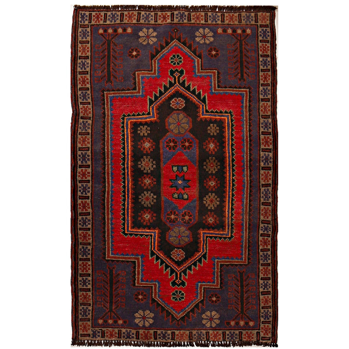 Hand Knotted Baluchi Rug 2' 9" x 4' 8" - No. AL89843