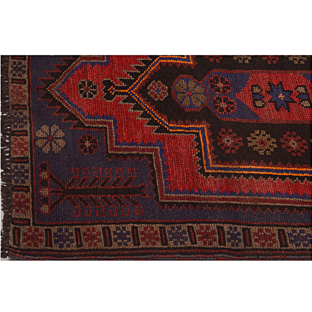 Hand Knotted Baluchi Rug 2' 9" x 4' 8" - No. AL89843