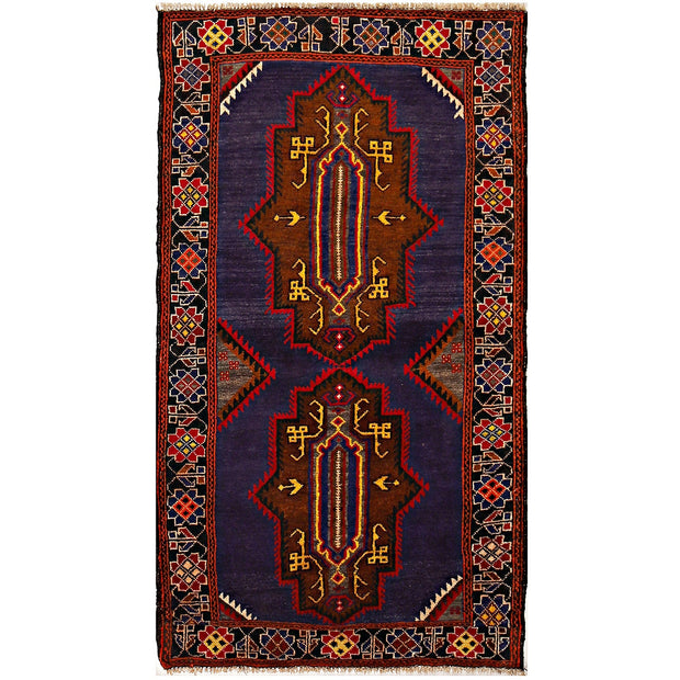 Traditional Baloch Rug 3' 1" x 5' 7" - No. AL67093