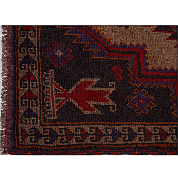Hand Knotted Baluchi Rug 2' 8" x 4' 6" - No. AL72138