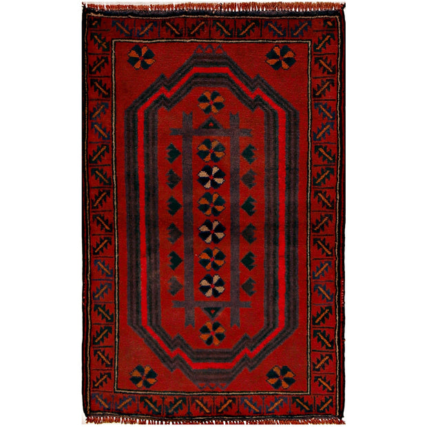 Hand Knotted Baluchi Rug 2' 10" x 4' 4" - No. AL14222