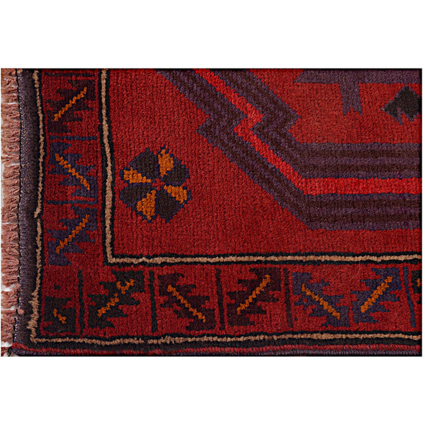 Hand Knotted Baluchi Rug 2' 10" x 4' 4" - No. AL14222