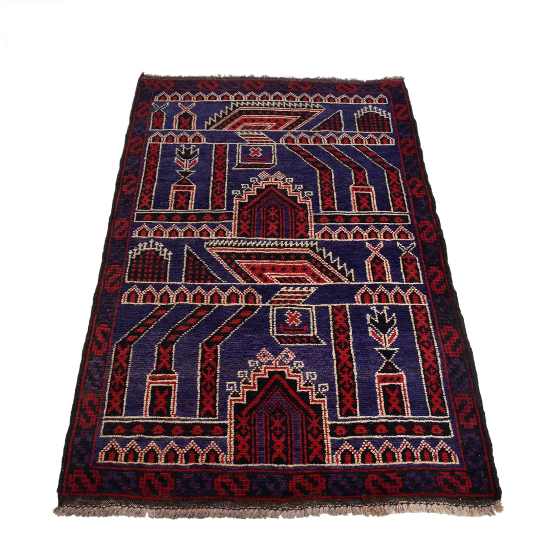 Handmade Prayer Rug 3' 1" x 4' 11" - No. AL37703