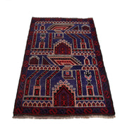 Handmade Prayer Rug 3' 1" x 4' 11" - No. AL37703