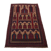 Handmade Prayer Rug 2' 11" x 4' 6" - No. AL22001