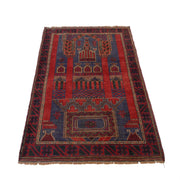 Handmade Prayer Rug 3' 0" x 4' 9" - No. AL10435