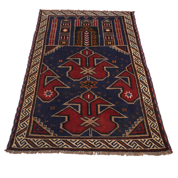 Small Prayer Carpet 2' 7" x 4' 7" - No. AL49459