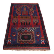 Small Prayer Carpet 3' 0" x 4' 9" - No. AL96054