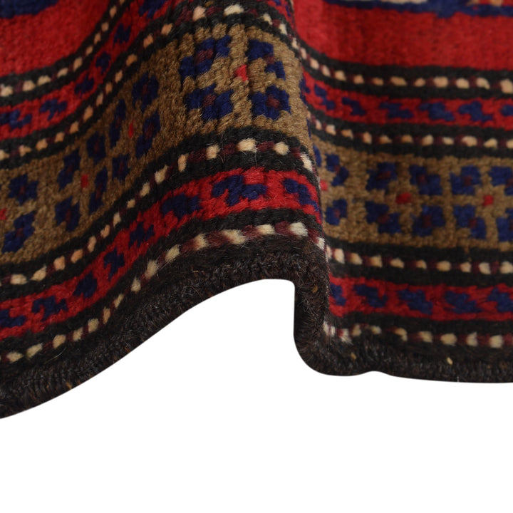 Blue Afghan Prayer Rug 2' 8" x 4' 5" Hand-Knotted border