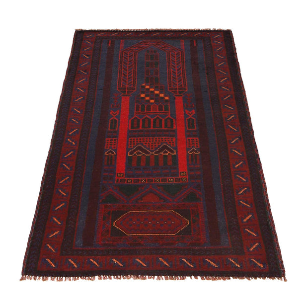 Small Prayer Carpet 2' 10" x 4' 9" - No. AL94428