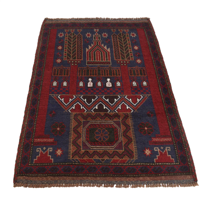Islamic Prayer Carpet 2' 11" x 4' 5" - No. AL98418