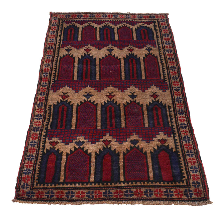 Handmade Prayer Rug 2' 9" x 4' 9" - No. AL90089