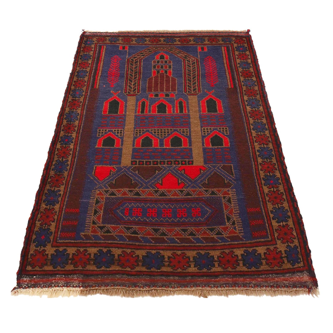 Handmade Prayer Rug 3' 0" x 4' 5" - No. AL81145