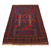 Handmade Prayer Rug 3' 0" x 4' 5" - No. AL81145