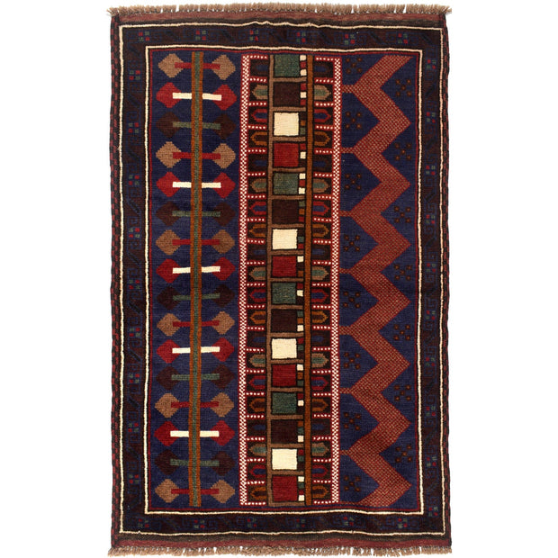 Handmade Pictorial Carpet 2' 9" x 4' 3" - No. AL83347