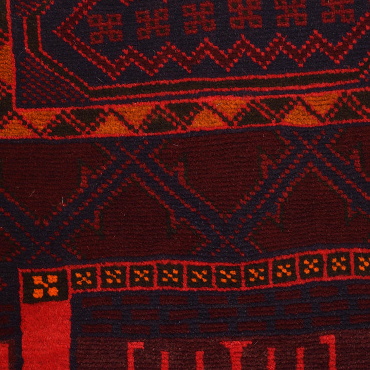 Afghan Prayer Rug 2' 9" x 5' 0" Hand-Knotted view