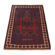 Muslim Prayer Rug 2' 11" x 4' 5" - No. AL39126