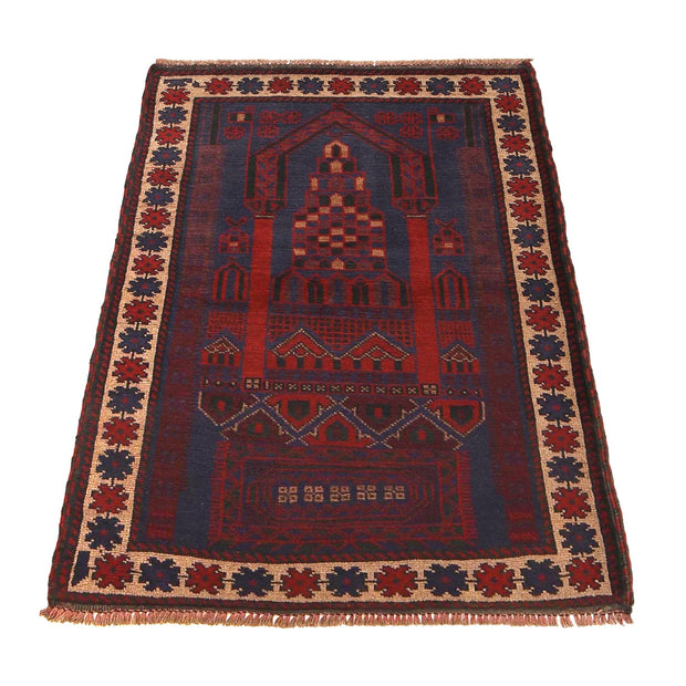 Muslim Prayer Rug 2' 11" x 4' 5" - No. AL39126