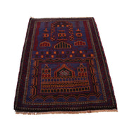Handmade Prayer Rug 3' 1" x 4' 8" - No. AL13444