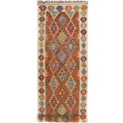 Hand Made Afghan Kilim Runner 3' 1" x 9' 11" - No. AL88661