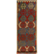 Hand Made Afghan Kilim Runner 2' 8" x 9' 9" - No. AL19446