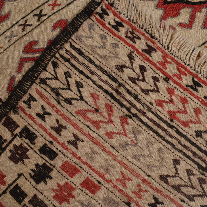 Handmade Soumak Kelim 4' 2" x 6' 4" - No. AL51188