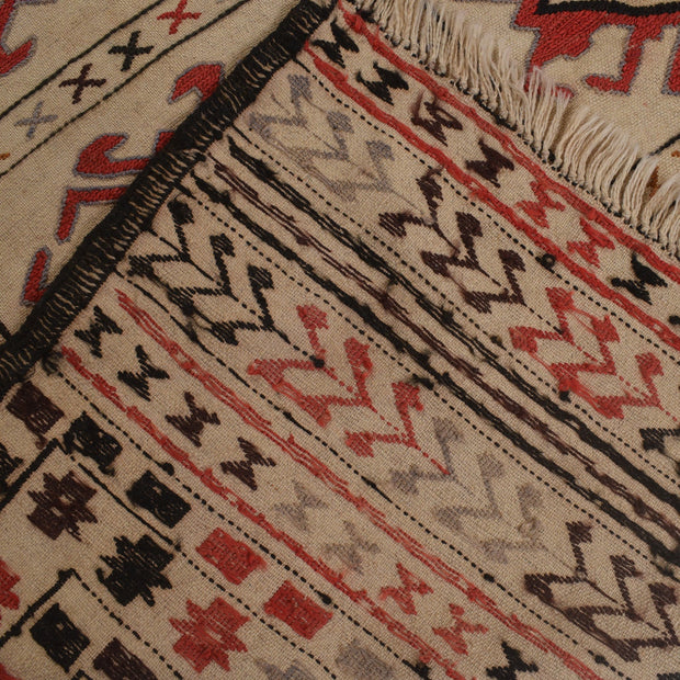 Handmade Soumak Kelim 4' 2" x 6' 4" - No. AL51188