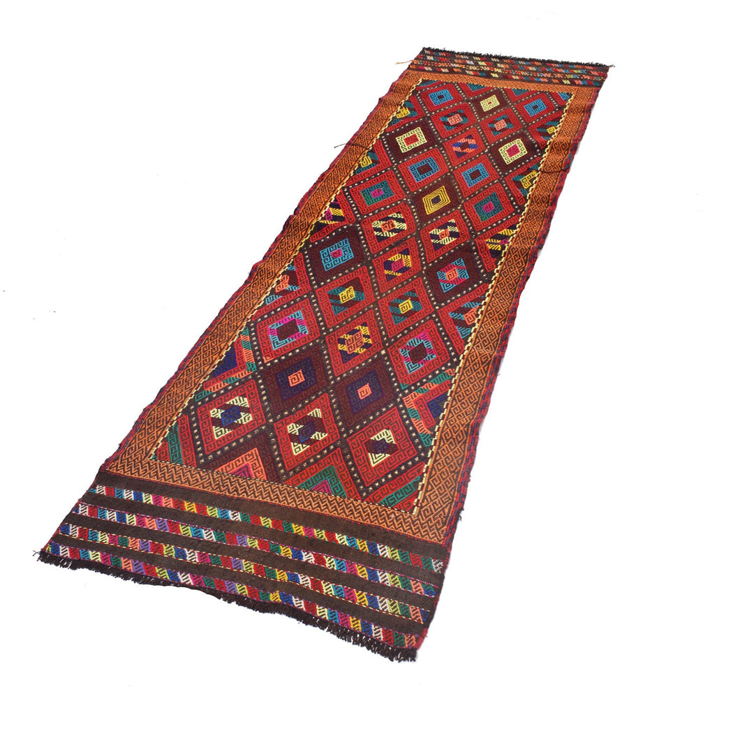 Hand Woven Flat Weave Kilim Runner 2' 2" x 7' 1" - No. AL32679