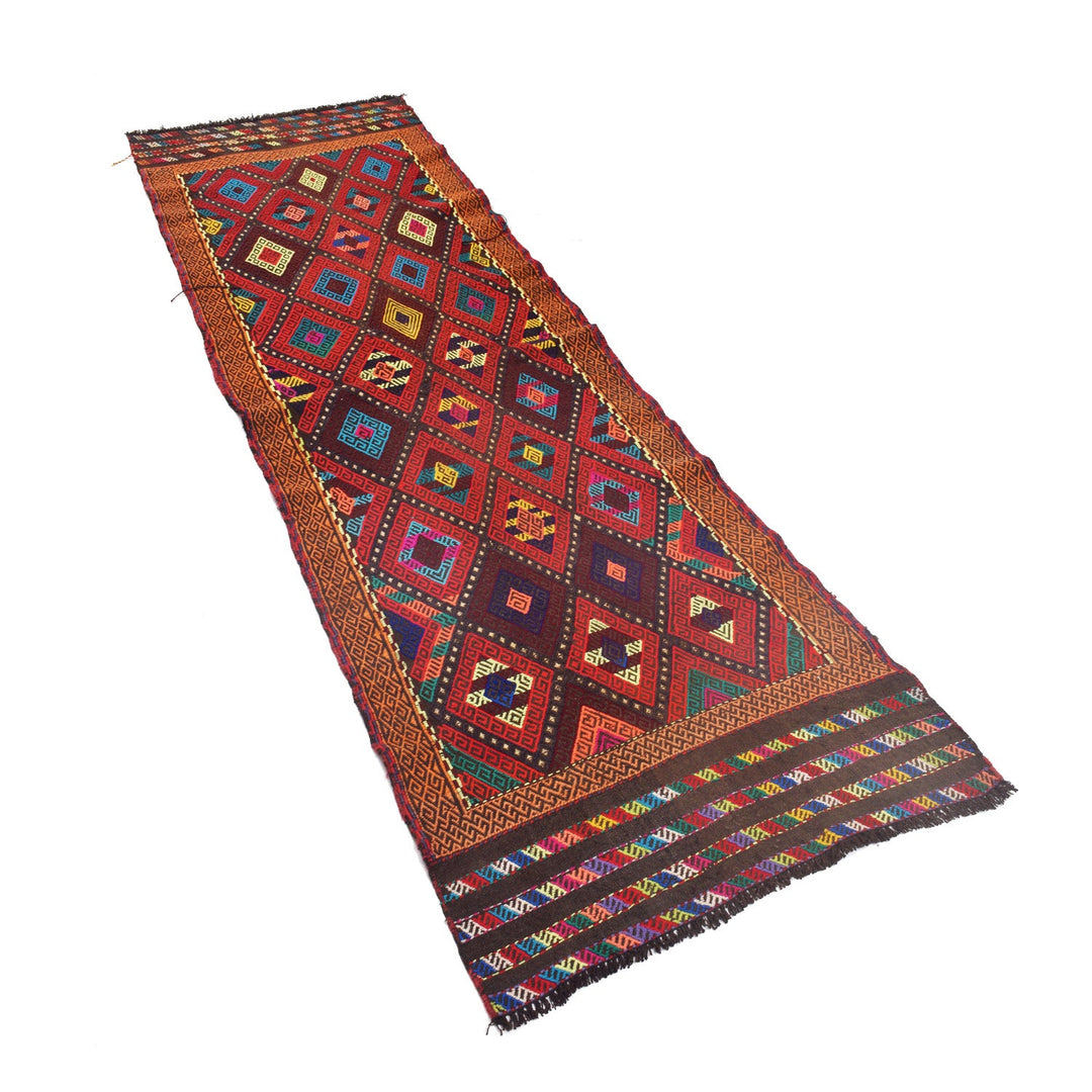 Hand Woven Flat Weave Kilim Runner 2' 2" x 7' 1" - No. AL32679