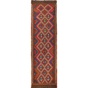 Hand Woven Flat Weave Kilim Runner 2' 9" x 9' 1" - No. AL77571