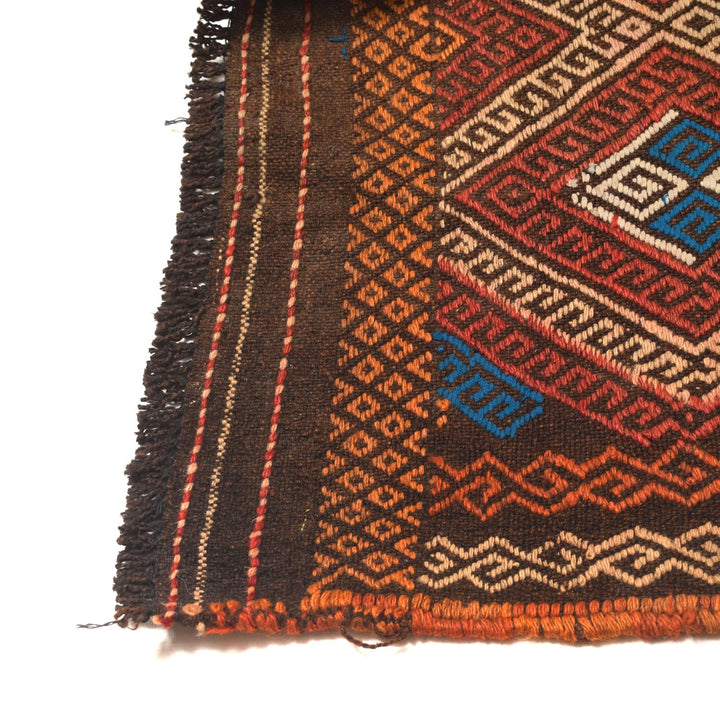 Hand Woven Flat Weave Kilim Runner 2' 9" x 9' 1" - No. AL77571