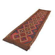 Hand Woven Flat Weave Kilim Runner 2' 9" x 9' 1" - No. AL77571